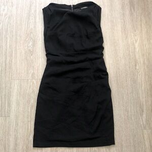 Size 0 Express Little Black Dress With Full Back Zipper